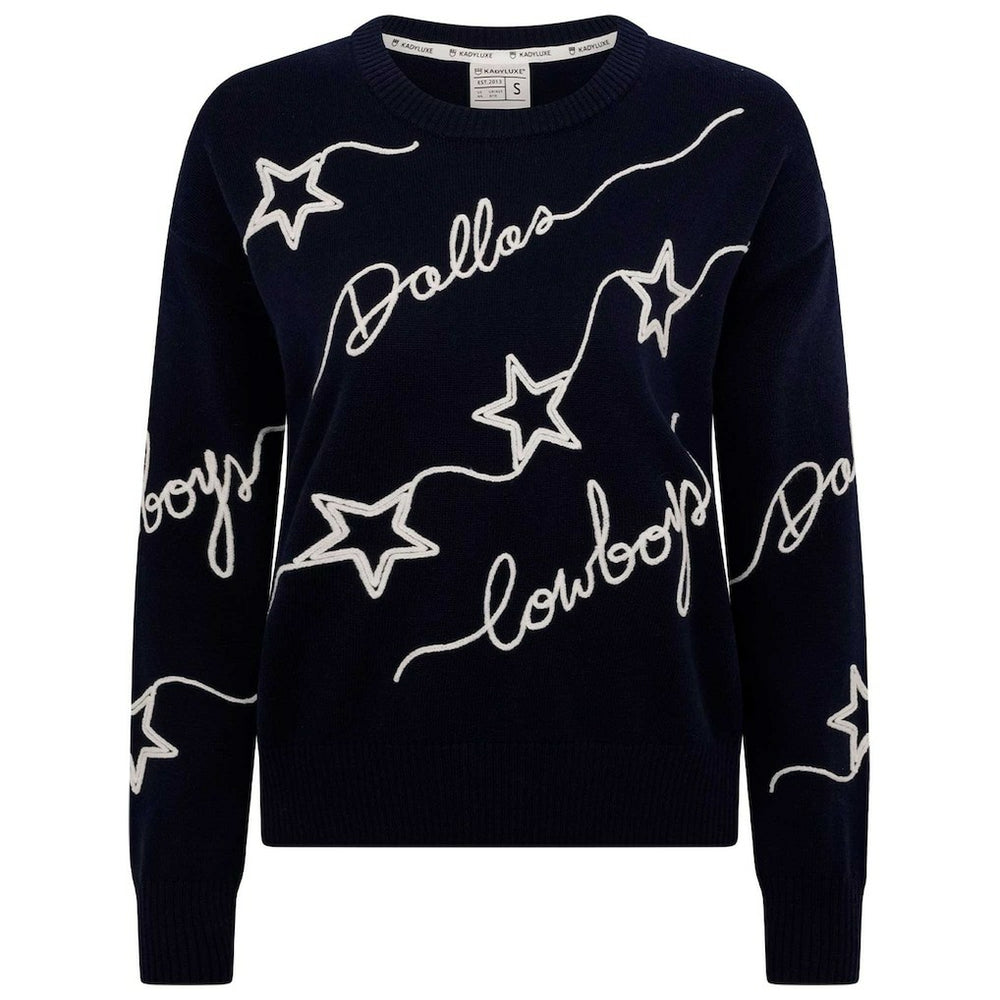 Dallas Cowboys Women's Love Letter Pullover Sweater - Navy outlet