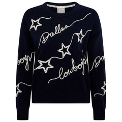 Dallas Cowboys Women's Love Letter Pullover Sweater - Navy outlet