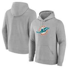 Miami Dolphins Deliver Fleece Pullover Hoodie - Heather Gray sale