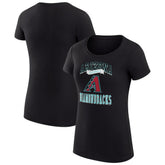 Arizona Diamondbacks G-III 4Her by Carl Banks Women's Super-Slim Fit Lightweight Team Logo Graphic T-Shirt Black