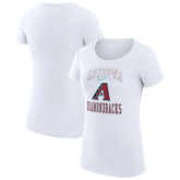 Arizona Diamondbacks G-III 4Her by Carl Banks Women's Super-Slim Fit Lightweight Team Logo Graphic T-Shirt White