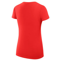 Cleveland Guardians G-III 4Her by Carl Banks Women's Super-Slim Fit Lightweight Team Logo Graphic V-Neck T-Shirt Red