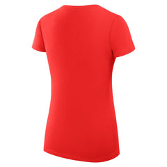 Los Angeles Angels G-III 4Her by Carl Banks Women's Super-Slim Fit Lightweight Team Logo Graphic V-Neck T-Shirt Red