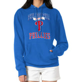 Philadelphia Phillies G-III 4Her by Carl Banks Women's Team Logo Graphic Fleece Pullover Hoodie Royal