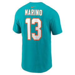 Dan Marino Miami Dolphins Retired Player Name & Number T-Shirt - Aqua discount