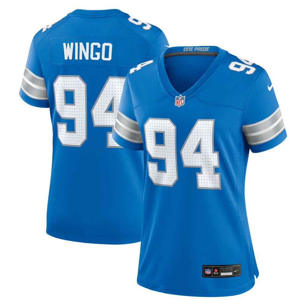 Mekhi Wingo Detroit Lions Women's Team Game Jersey - Blue online