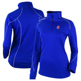 Atlanta Braves Women's Cooperstown Collection Shotgun 2.0 Omni-Wick Quarter-Zip Top - Royal