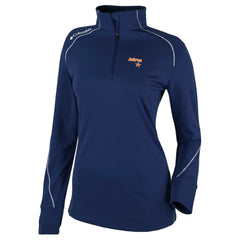 Houston Astros Women's Cooperstown Collection Shotgun 2.0 Omni-Wick Quarter-Zip Top - Navy