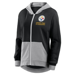 Pittsburgh Steelers Women's Hit It Full-Zip Hoodie - Black outlet