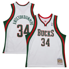 Giannis Antetokounmpo Milwaukee Bucks 2013/14 Hardwood Classics Swingman Jersey - White sale