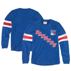 New York Rangers American Needle Sudbury Long Sleeve T-Shirt - Blue T-shirts
