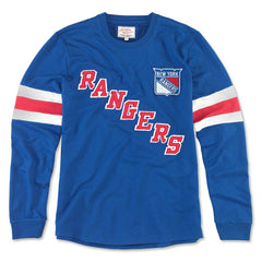 New York Rangers American Needle Sudbury Long Sleeve T-Shirt - Blue T-shirts