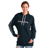 Houston Texans G-III 4Her by Carl Banks Women's Extra Inning Pullover Hoodie - Navy outlet