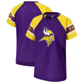 Minnesota Vikings Starter Women's 1st Rounder Color Block Raglan Top - Purple online