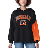 Cincinnati Bengals Starter Women's Power Move Long Sleeve Pullover Hoodie - Black discount