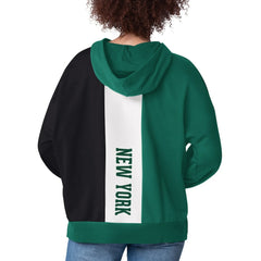 New York Jets Starter Women's Power Move Long Sleeve Pullover Hoodie - Green cheap