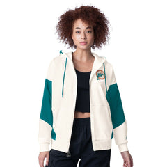 Miami Dolphins Starter Women's Scrimmage Full-Zip Hoodie - White discount