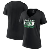 Boston Celtics Women's 2024 NBA Finals Champions Pump Fake Hometown Originals V-Neck T-Shirt - Black shop