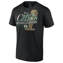 Boston Celtics 2024 NBA Finals Champions Fast Break Finish Trophy T-Shirt - Black shop