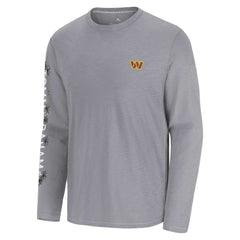 Washington Commanders Oasis Endzone Lux Long Sleeve T-Shirt - Gray on sale