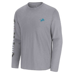 Detroit Lions Oasis Endzone Lux Long Sleeve T-Shirt - Gray on sale