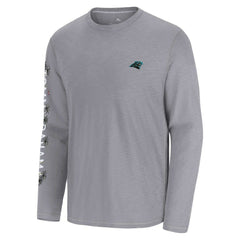 Carolina Panthers Oasis Endzone Lux Long Sleeve T-Shirt - Gray outlet