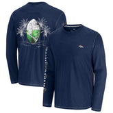 Denver Broncos Oasis Endzone Lux Long Sleeve T-Shirt - Blue online