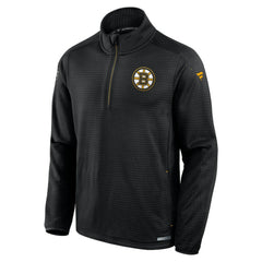 Boston Bruins Fanatics Big & Tall Authentic Pro Quarter-Zip Top - Black Tops