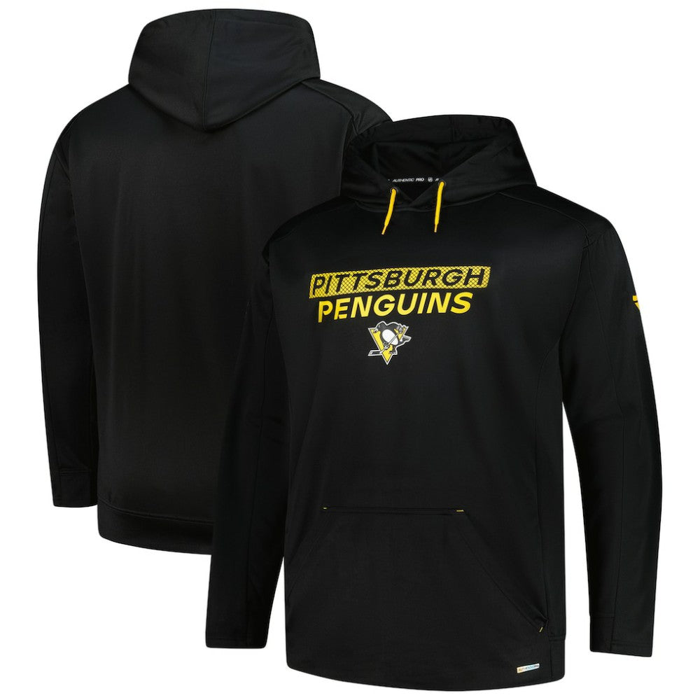 Pittsburgh Penguins Fanatics Authentic Pro Big & Tall Pullover Hoodie - Black Hoodies