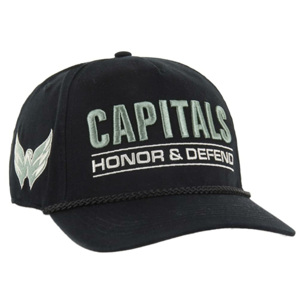 Washington Capitals '47 OHT Military Appreciation Homeland Honor and Defend Hitch Adjustable Hat - Black Hats