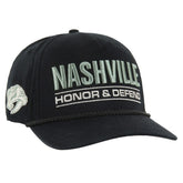 Nashville Predators '47 OHT Military Appreciation Homeland Honor and Defend Hitch Adjustable Hat - Black Hats