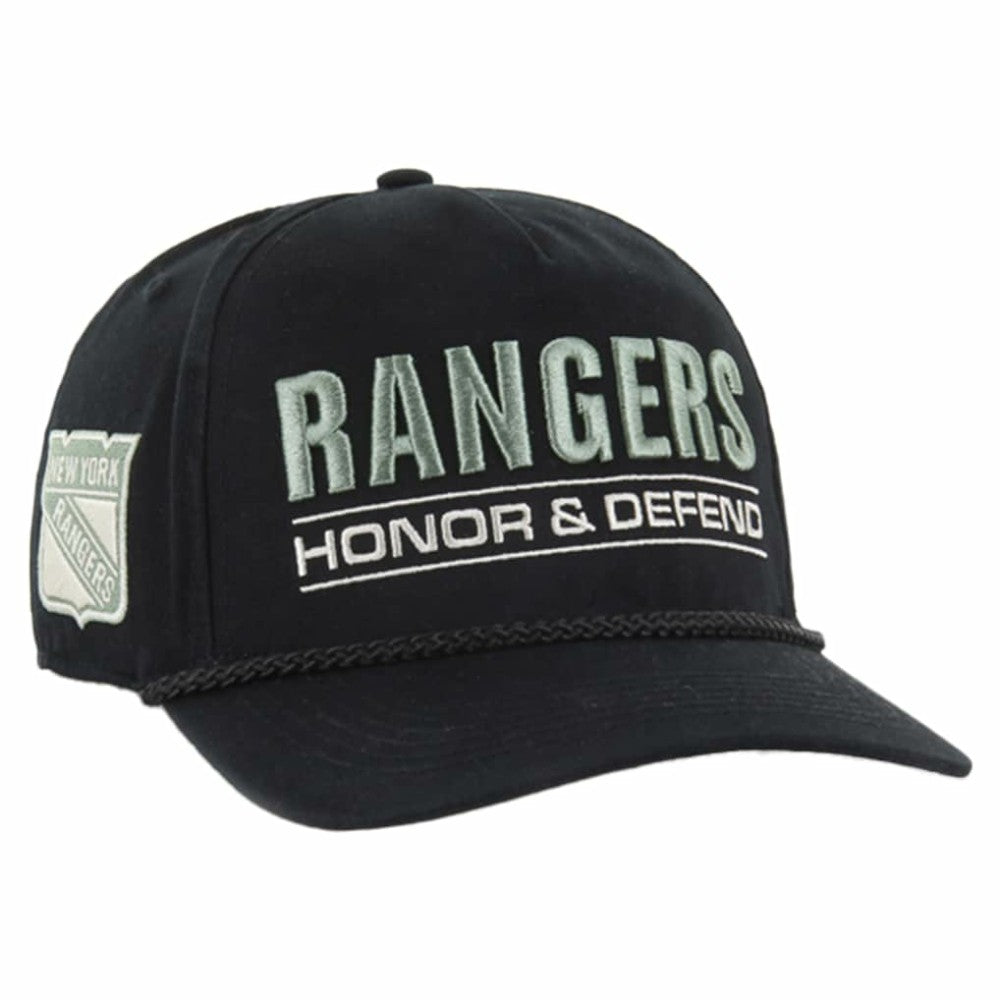 New York Rangers '47 OHT Military Appreciation Homeland Honor and Defend Hitch Adjustable Hat - Black Hats