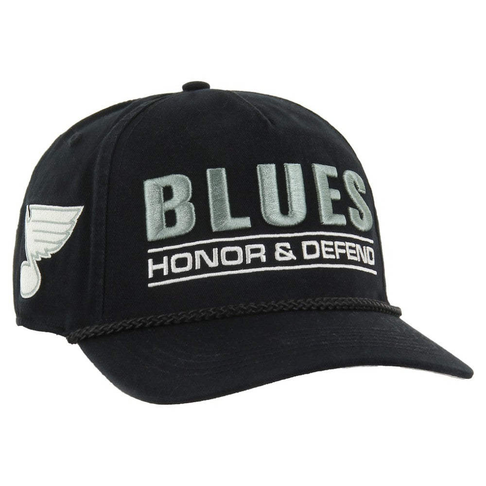 St. Louis Blues '47 OHT Military Appreciation Homeland Honor and Defend Hitch Adjustable Hat - Black Hats