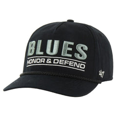 St. Louis Blues '47 OHT Military Appreciation Homeland Honor and Defend Hitch Adjustable Hat - Black Hats