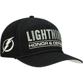 Tampa Bay Lightning '47 OHT Military Appreciation Homeland Honor and Defend Hitch Adjustable Hat - Black Hats