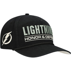 Tampa Bay Lightning '47 OHT Military Appreciation Homeland Honor and Defend Hitch Adjustable Hat - Black Hats