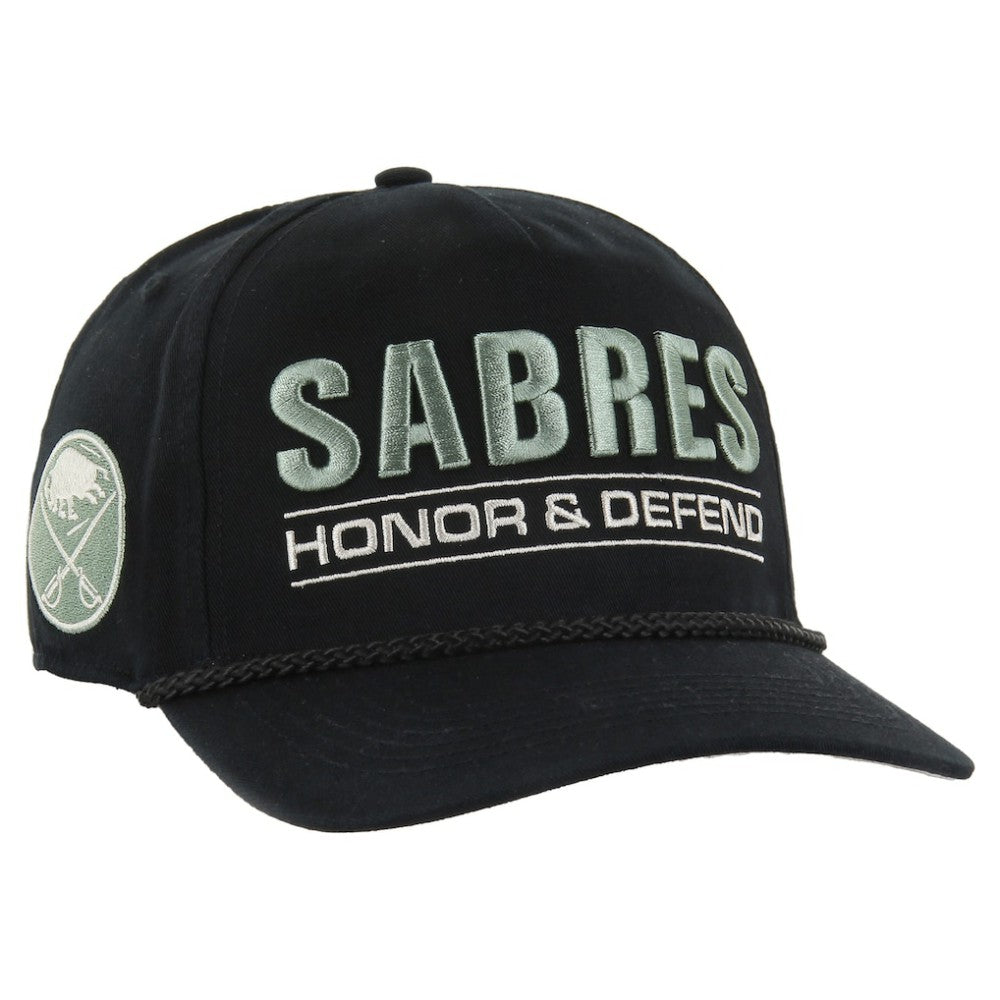 Buffalo Sabres '47 OHT Military Appreciation Homeland Honor and Defend Hitch Adjustable Hat - Black Hats