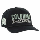 Colorado Avalanche '47 OHT Military Appreciation Homeland Honor and Defend Hitch Adjustable Hat - Black Hats