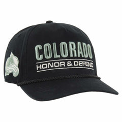 Colorado Avalanche '47 OHT Military Appreciation Homeland Honor and Defend Hitch Adjustable Hat - Black Hats