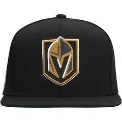 Vegas Golden Knights Mitchell & Ness Core Top Spot Snapback Hat - Black Hats