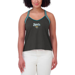 Jacksonville Jaguars WEAR by Erin Andrews Women's Cross Strap Tri-Blend Tank Top - Black online