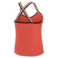 Kansas City Chiefs WEAR by Erin Andrews Women's Cross Strap Tri-Blend Tank Top - Red outlet