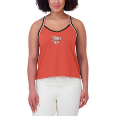 Kansas City Chiefs WEAR by Erin Andrews Women's Cross Strap Tri-Blend Tank Top - Red outlet