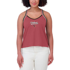 Arizona Cardinals WEAR by Erin Andrews Women's Cross Strap Tri-Blend Tank Top - Cardinal outlet