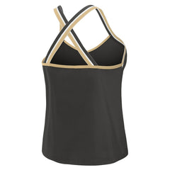 New Orleans Saints WEAR by Erin Andrews Women's Cross Strap Tri-Blend Tank Top - Black sale