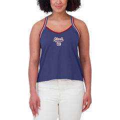 New York Giants WEAR by Erin Andrews Women's Cross Strap Tri-Blend Tank Top - Royal cheap