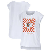 Cincinnati Bengals WEAR by Erin Andrews Women's Checker Muscle Tank Top - White on sale
