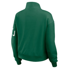 New York Jets WEAR by Erin Andrews Women's Quarter-Zip Jacket - Green online