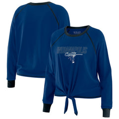 Indianapolis Colts WEAR by Erin Andrews Women's Tie-Front Long Sleeve T-Shirt - Royal outlet