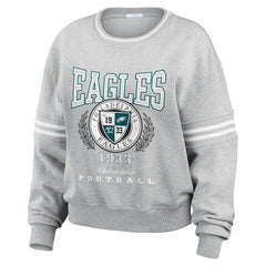 Philadelphia Eagles WEAR by Erin Andrews Women's Pullover Sweatshirt - Heather Gray discount